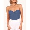 imageANRABESS Tube Top for Women Summer Strapless Bandeau Knit Twist Knot Corset Crop Basic Tank Top 2025 Vacation Outfits ClothesDeep Blue