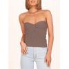 imageANRABESS Tube Top for Women Summer Strapless Bandeau Knit Twist Knot Corset Crop Basic Tank Top 2025 Vacation Outfits ClothesDeep Khaki