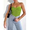 imageANRABESS Tube Top for Women Summer Strapless Bandeau Knit Twist Knot Corset Crop Basic Tank Top 2025 Vacation Outfits ClothesGreen