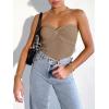imageANRABESS Tube Top for Women Summer Strapless Bandeau Knit Twist Knot Corset Crop Basic Tank Top 2025 Vacation Outfits ClothesKhaki