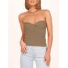 imageANRABESS Tube Top for Women Summer Strapless Bandeau Knit Twist Knot Corset Crop Basic Tank Top 2025 Vacation Outfits ClothesKhaki