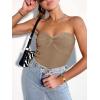 imageANRABESS Tube Top for Women Summer Strapless Bandeau Knit Twist Knot Corset Crop Basic Tank Top 2025 Vacation Outfits ClothesKhaki
