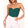 imageANRABESS Tube Top for Women Summer Strapless Bandeau Knit Twist Knot Corset Crop Basic Tank Top 2025 Vacation Outfits ClothesOpal Green