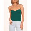 imageANRABESS Tube Top for Women Summer Strapless Bandeau Knit Twist Knot Corset Crop Basic Tank Top 2025 Vacation Outfits ClothesOpal Green