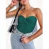 imageANRABESS Tube Top for Women Summer Strapless Bandeau Knit Twist Knot Corset Crop Basic Tank Top 2025 Vacation Outfits ClothesOpal Green