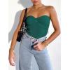 imageANRABESS Tube Top for Women Summer Strapless Bandeau Knit Twist Knot Corset Crop Basic Tank Top 2025 Vacation Outfits ClothesOpal Green