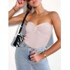 imageANRABESS Tube Top for Women Summer Strapless Bandeau Knit Twist Knot Corset Crop Basic Tank Top 2025 Vacation Outfits ClothesPink