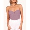 imageANRABESS Tube Top for Women Summer Strapless Bandeau Knit Twist Knot Corset Crop Basic Tank Top 2025 Vacation Outfits ClothesPurple