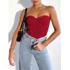 imageANRABESS Tube Top for Women Summer Strapless Bandeau Knit Twist Knot Corset Crop Basic Tank Top 2025 Vacation Outfits ClothesRed