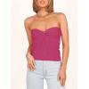 imageANRABESS Tube Top for Women Summer Strapless Bandeau Knit Twist Knot Corset Crop Basic Tank Top 2025 Vacation Outfits ClothesRose