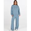 imageANRABESS Womens 2 Piece Outfits Sweatsuit Set 2025 Fall Drawstring Sweatshirt Wide Leg Sweatpant Lounge Set TracksuitLight Blue