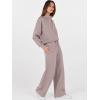 imageANRABESS Womens 2 Piece Outfits Sweatsuit Set 2025 Fall Drawstring Sweatshirt Wide Leg Sweatpant Lounge Set TracksuitRed Apricot