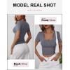 imageANRABESS Womens 2025 Summer Short Sleeve Tops Ribbed Knit Henley Button Up Slim Fit Basic Casual T Shirts Blouse Fall OutfitsBlack Grey