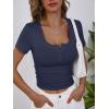 imageANRABESS Womens 2025 Summer Short Sleeve Tops Ribbed Knit Henley Button Up Slim Fit Basic Casual T Shirts Blouse Fall OutfitsNavy Blue