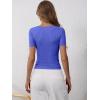 imageANRABESS Womens 2025 Summer Short Sleeve Tops Ribbed Knit Henley Button Up Slim Fit Basic Casual T Shirts Blouse Fall OutfitsRoyal Blue
