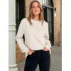 imageANRABESS Womens Long Sleeve Henley Tops Tunic Sweatshirt Loose Slit Casual Button Shirts Pullover 2025 Fall Winter OutfitsBeige