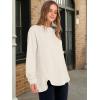imageANRABESS Womens Long Sleeve Henley Tops Tunic Sweatshirt Loose Slit Casual Button Shirts Pullover 2025 Fall Winter OutfitsBeige