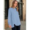 imageANRABESS Womens Long Sleeve Henley Tops Tunic Sweatshirt Loose Slit Casual Button Shirts Pullover 2025 Fall Winter OutfitsBlue