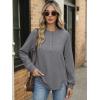 imageANRABESS Womens Long Sleeve Henley Tops Tunic Sweatshirt Loose Slit Casual Button Shirts Pullover 2025 Fall Winter OutfitsGrey