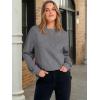 imageANRABESS Womens Long Sleeve Henley Tops Tunic Sweatshirt Loose Slit Casual Button Shirts Pullover 2025 Fall Winter OutfitsGrey