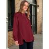 imageANRABESS Womens Long Sleeve Henley Tops Tunic Sweatshirt Loose Slit Casual Button Shirts Pullover 2025 Fall Winter OutfitsRed