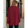imageANRABESS Womens Long Sleeve Henley Tops Tunic Sweatshirt Loose Slit Casual Button Shirts Pullover 2025 Fall Winter OutfitsRed