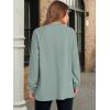 imageANRABESS Womens Long Sleeve Henley Tops Tunic Sweatshirt Loose Slit Casual Button Shirts Pullover 2025 Fall Winter OutfitsSage Green