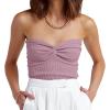 imageANRABESS Tube Top for Women Summer Strapless Bandeau Knit Twist Knot Corset Crop Basic Tank Top 2025 Vacation Outfits ClothesPurple