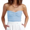 imageANRABESS Tube Top for Women Summer Strapless Bandeau Knit Twist Knot Corset Crop Basic Tank Top 2025 Vacation Outfits ClothesSky
