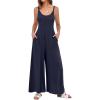 imageANRABESS Womens Casual Loose Sleeveless Jumpsuits Dressy Wide Leg Adjustable Strap Rompers 2025 Summer Vacation Outfits Medium