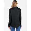 imageANRABESS Blouse for Women Dressy Casual Satin Long Sleeve Button Down Shirts 2025 Fall Outfits Office Business Work TopsBlack