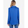 imageANRABESS Blouse for Women Dressy Casual Satin Long Sleeve Button Down Shirts 2025 Fall Outfits Office Business Work TopsBlue