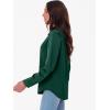 imageANRABESS Blouse for Women Dressy Casual Satin Long Sleeve Button Down Shirts 2025 Fall Outfits Office Business Work TopsForest Green