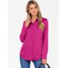 imageANRABESS Blouse for Women Dressy Casual Satin Long Sleeve Button Down Shirts 2025 Fall Outfits Office Business Work TopsHot Pink