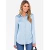 imageANRABESS Blouse for Women Dressy Casual Satin Long Sleeve Button Down Shirts 2025 Fall Outfits Office Business Work TopsLight Blue