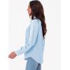 imageANRABESS Blouse for Women Dressy Casual Satin Long Sleeve Button Down Shirts 2025 Fall Outfits Office Business Work TopsLight Blue