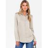 imageANRABESS Blouse for Women Dressy Casual Satin Long Sleeve Button Down Shirts 2025 Fall Outfits Office Business Work TopsParchment