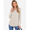 imageANRABESS Blouse for Women Dressy Casual Satin Long Sleeve Button Down Shirts 2025 Fall Outfits Office Business Work TopsParchment