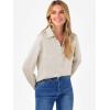 imageANRABESS Blouse for Women Dressy Casual Satin Long Sleeve Button Down Shirts 2025 Fall Outfits Office Business Work TopsParchment
