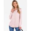 imageANRABESS Blouse for Women Dressy Casual Satin Long Sleeve Button Down Shirts 2025 Fall Outfits Office Business Work TopsPink