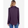 imageANRABESS Blouse for Women Dressy Casual Satin Long Sleeve Button Down Shirts 2025 Fall Outfits Office Business Work TopsPurple