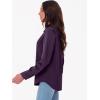 imageANRABESS Blouse for Women Dressy Casual Satin Long Sleeve Button Down Shirts 2025 Fall Outfits Office Business Work TopsPurple
