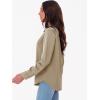 imageANRABESS Blouse for Women Dressy Casual Satin Long Sleeve Button Down Shirts 2025 Fall Outfits Office Business Work TopsTan