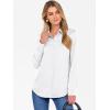 imageANRABESS Blouse for Women Dressy Casual Satin Long Sleeve Button Down Shirts 2025 Fall Outfits Office Business Work TopsWhite