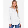imageANRABESS Blouse for Women Dressy Casual Satin Long Sleeve Button Down Shirts 2025 Fall Outfits Office Business Work TopsWhite