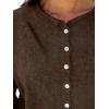 imageANRABESS Cardigan Sweaters for Women Lightweight Button Down Long Sleeve Soft Y2k Trendy Casual 2025 Fall Fashion OutfitsCoffee