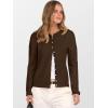 imageANRABESS Cardigan Sweaters for Women Lightweight Button Down Long Sleeve Soft Y2k Trendy Casual 2025 Fall Fashion OutfitsCoffee