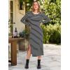 imageANRABESS Long Sleeve Midi Dresses for Women Fall Fashion Casual Vacation Crewneck Loose Split Striped Long Tshirts DressBlack White Stripe
