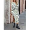 imageANRABESS Long Sleeve Midi Dresses for Women Fall Fashion Casual Vacation Crewneck Loose Split Striped Long Tshirts DressFloral Colorful