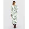 imageANRABESS Long Sleeve Midi Dresses for Women Fall Fashion Casual Vacation Crewneck Loose Split Striped Long Tshirts DressFloral Colorful
